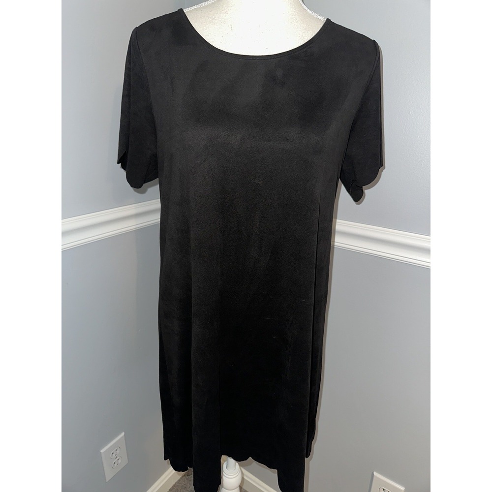 Altar'd State Dress Size M Suede‎ Scalloped Butter Soft Tshirt  Stretch
